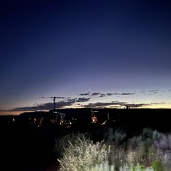 Dark Sky RV Campground - The terrace at night
