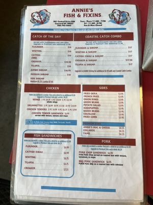 Menu photo 2 Annies Fish And Fixins Concord, NC Menu photo 2 Annies Fish And Fixins Concord, NC