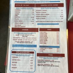 Annies Fish And Fixins - Menu