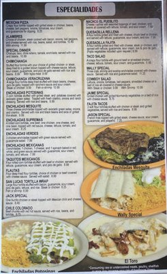 Menu photo 2 El Pueblito Bella Vista, AR Menu photo 2 El Pueblito Bella Vista, AR