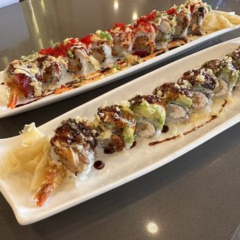 Kinja Sushi - Kara-Ama and Dragon Roll - Ramen Near Me - San Ramon, California Kinja Sushi - Kara-Ama and Dragon Roll - Ramen Near Me - San Ramon, California
