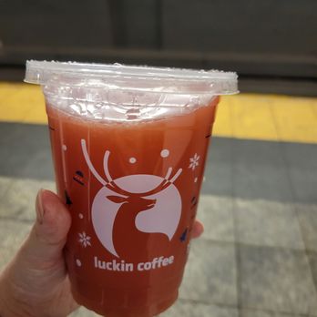 Elite Experience: Luckin Coffee - 1375 Broadway - Solar breeze (blood orange juice) - Yelp Events Near Me - New York, New York Elite Experience: Luckin Coffee - 1375 Broadway - Solar breeze (blood orange juice) - Yelp Events Near Me - New York, New York