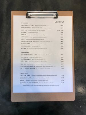 Menu photo 8 Heartwood Coffee Roasters Hudson, OH