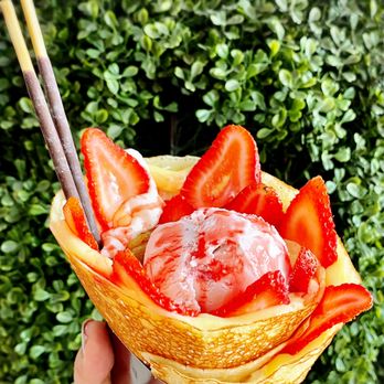 The Artisan Crepe - strawberries and ice cream in a crepe - Creperies Near Me - Fresh Meadows, New York The Artisan Crepe - strawberries and ice cream in a crepe - Creperies Near Me - Fresh Meadows, New York