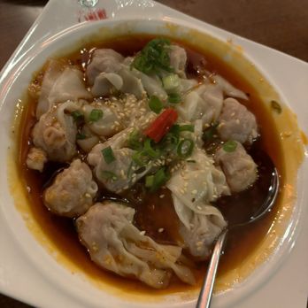 Chiho Bistro - Szechuan Chili Oil Kurobuta Pork Wontons - Noodles Near Me - Seattle, Washington Chiho Bistro - Szechuan Chili Oil Kurobuta Pork Wontons - Noodles Near Me - Seattle, Washington