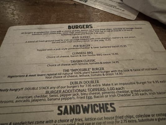 Menu photo 3 The Dublin Village Tavern Dublin, OH Menu photo 3 The Dublin Village Tavern Dublin, OH