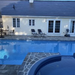 Hunter's Pool Center - Hunter's pool & overflow tub.