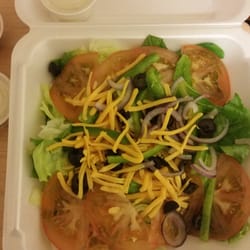 D'Carlito Pizza & Pasta - Taco Salad, there salad's have no meat