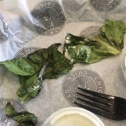 lettuce and a fork