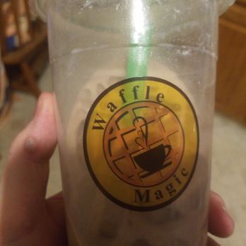 Waffle Magic - Blueberry Milk Bubble Tea. - Desserts Near Me - West Babylon, New York