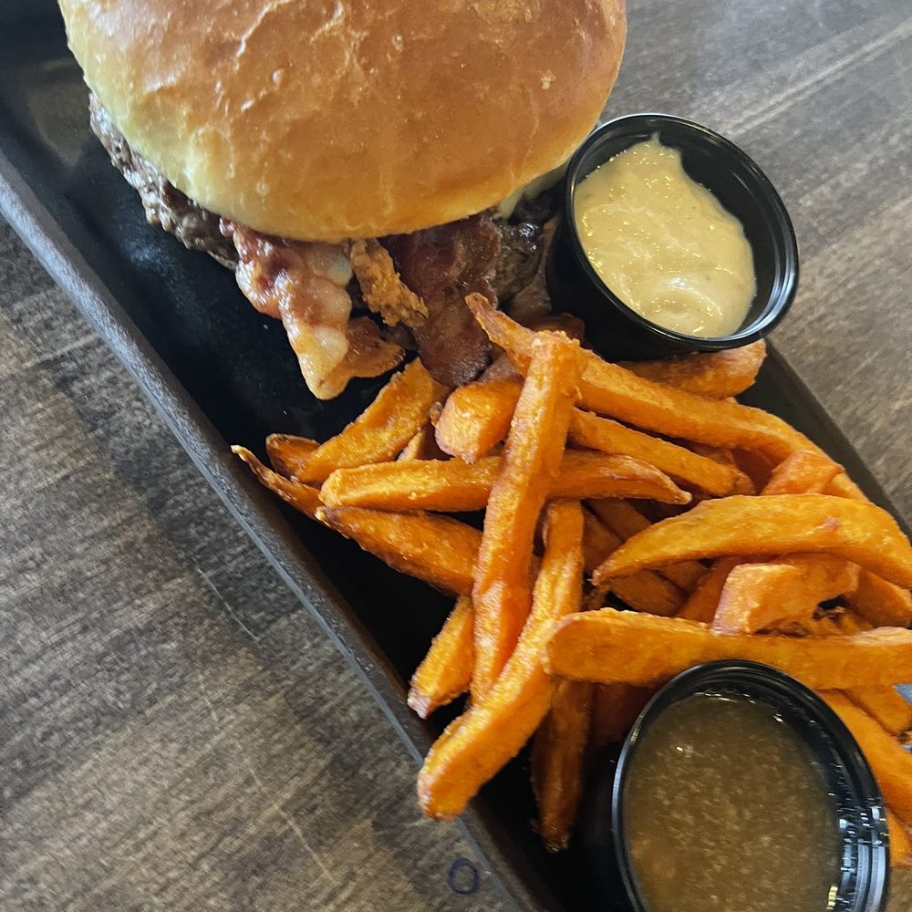 317 Burger - The sweet potato fries with that maple dip is delicious! - Burgers Near Me - Indianapolis, Indiana 317 Burger - The sweet potato fries with that maple dip is delicious! - Burgers Near Me - Indianapolis, Indiana