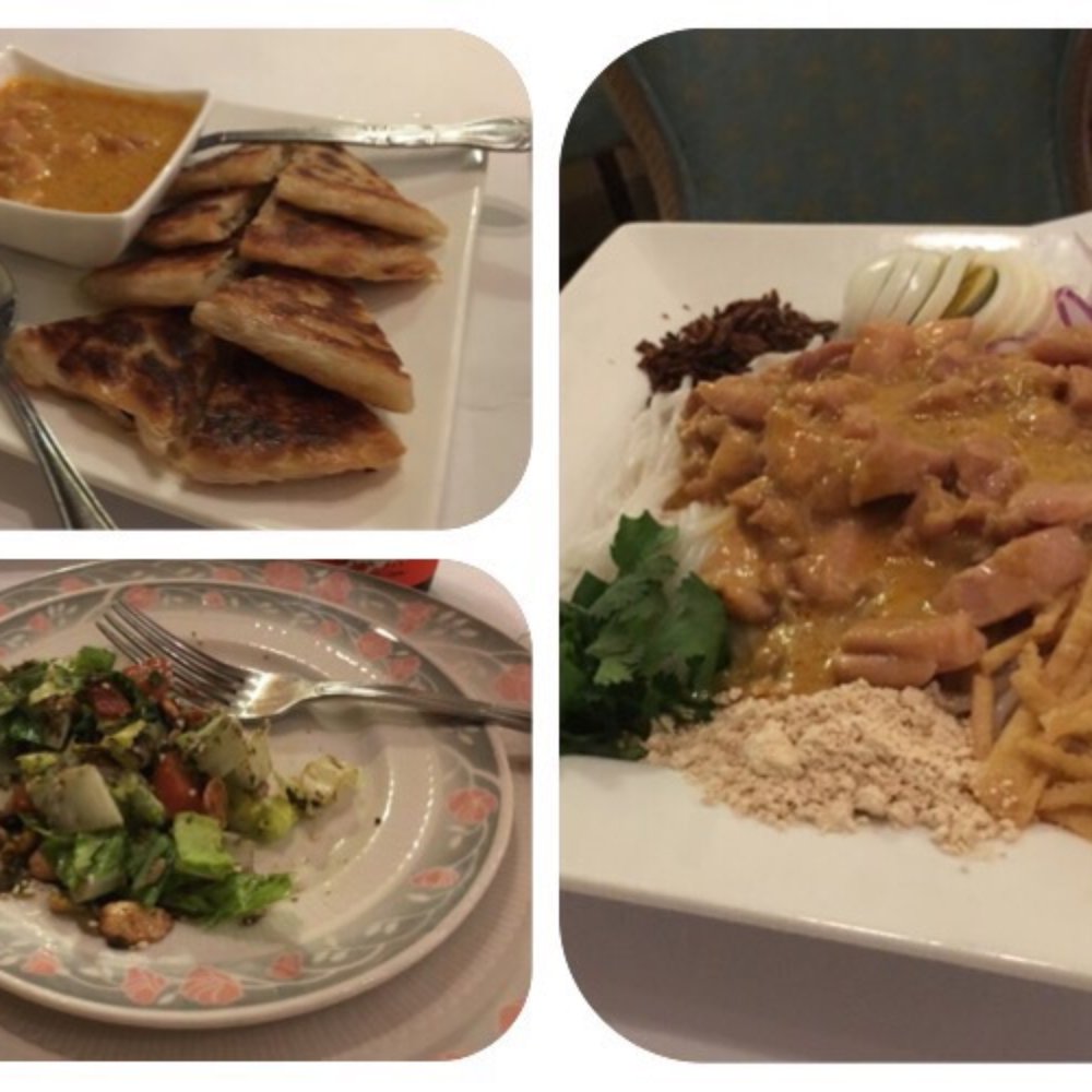 Yangon - Palata, tea salad and chicken coconut curry noodles - Chinese Near Me - Burlingame, California Yangon - Palata, tea salad and chicken coconut curry noodles - Chinese Near Me - Burlingame, California