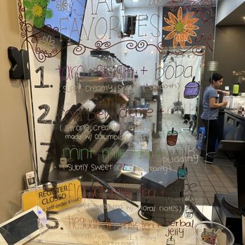 BoBaPOP Tea Bar - Hard to read but these are the staff favorites - Coffee & Tea Near Me - Azusa, California