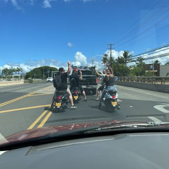 808 Rides - By the end I was riding in flip flops and no helmet lol! We felt like our very own little bike club XD - Bike Rentals Near Me - Lahaina, Hawaii