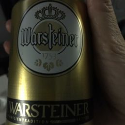 Warsteiner - all you can drink included on economy flight from US to Germany.