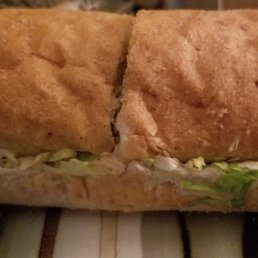 Hubby got me a tuna and lettuce for lunch. So full!!
