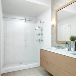 America's Best Bath AZ - Low Barrier Shower With Sedona Shower Glass Door By America's Best Bath AZ