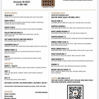 Incline Smoke Shack - the menu of the restaurant - Food Trucks Near Me - Cincinnati, Ohio Incline Smoke Shack - the menu of the restaurant - Food Trucks Near Me - Cincinnati, Ohio