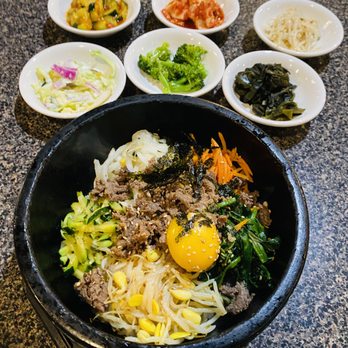 Stone Korean Restaurant - Dolsot Bibimbap with Banchan - Korean Near Me - Redmond, Washington Stone Korean Restaurant - Dolsot Bibimbap with Banchan - Korean Near Me - Redmond, Washington