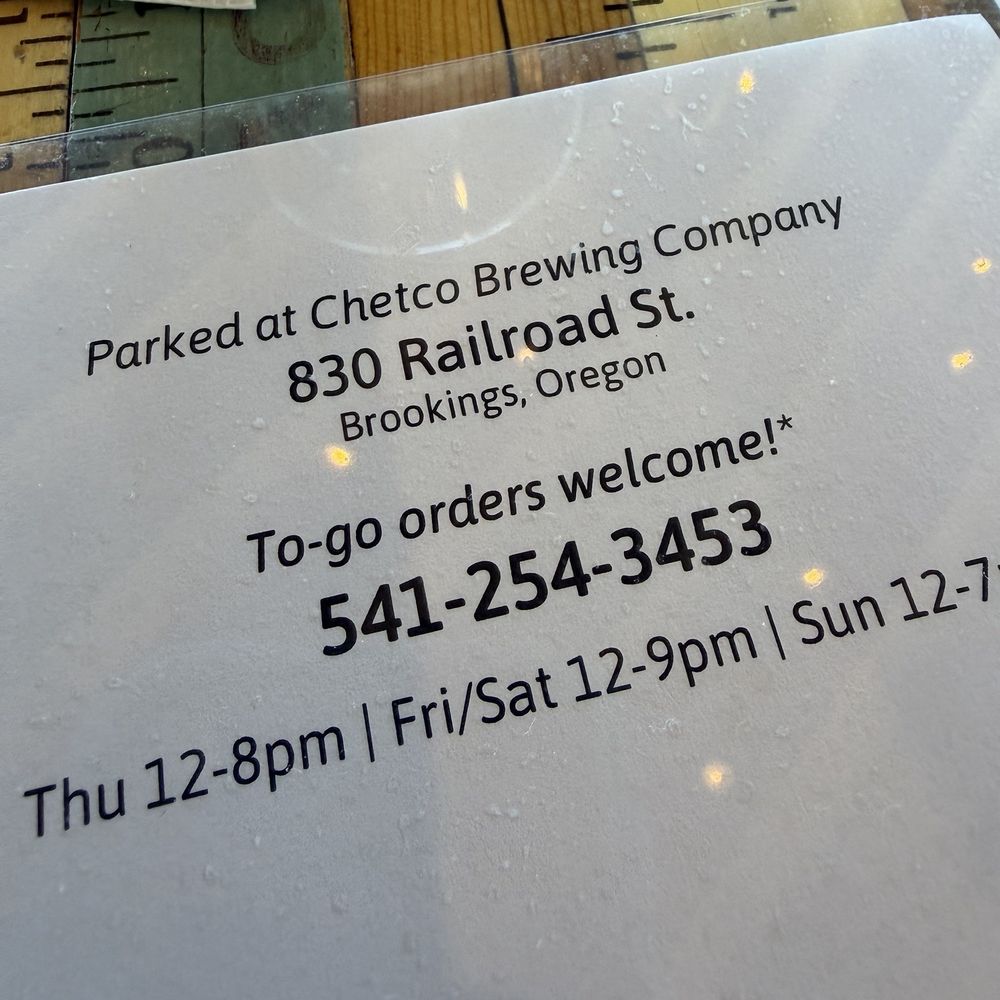 Chetco Brewing Company - In case you need take out details on the Seasoned Food Bus. - Breweries Near Me - Brookings, Oregon