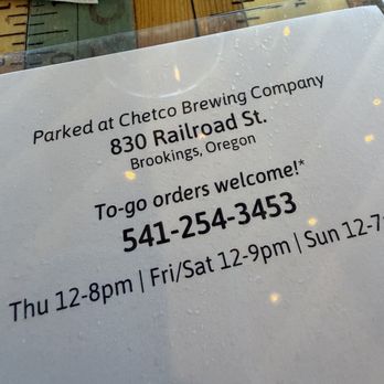 Chetco Brewing Company - In case you need take out details on the Seasoned Food Bus. - Breweries Near Me - Brookings, Oregon Chetco Brewing Company - In case you need take out details on the Seasoned Food Bus. - Breweries Near Me - Brookings, Oregon
