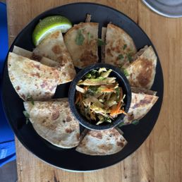 Birria quesadilla and House Kimchi