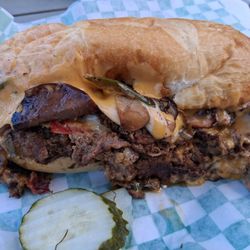 buzz dawgs - Philly cheesesteak with shrooms