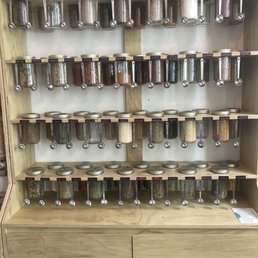 Bulk spices in a cute store adjacent to the dining area Bulk spices in a cute store adjacent to the dining area