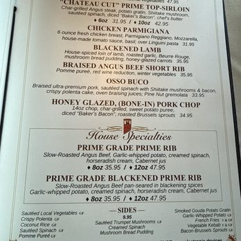 Shadowbrook - Meat Menu - American Near Me - Capitola, California Shadowbrook - Meat Menu - American Near Me - Capitola, California