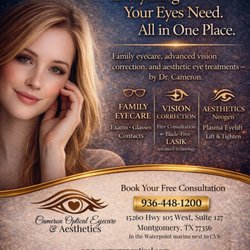 Cameron Optical - With Eyecare and Skincare, you will See and look your best all year long!
