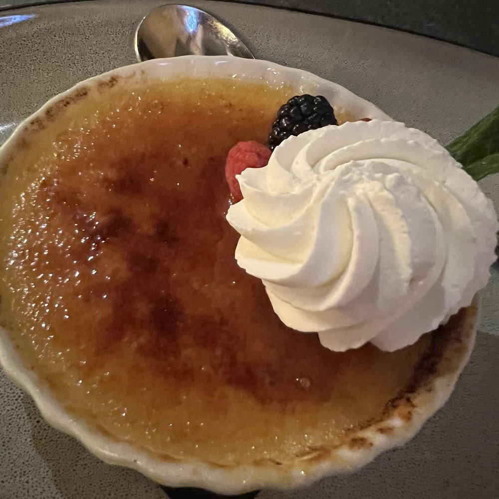 Cabernet Grill - Passion fruit vanilla crème brûlée - Seafood Near Me - Fredericksburg, Texas Cabernet Grill - Passion fruit vanilla crème brûlée - Seafood Near Me - Fredericksburg, Texas