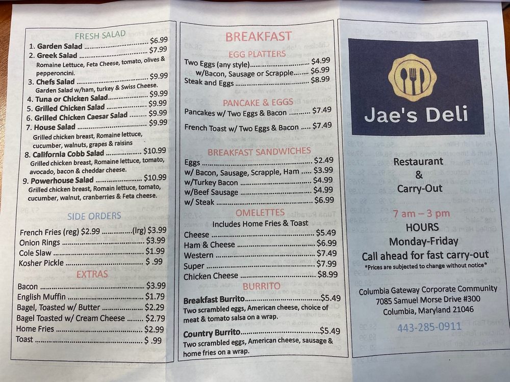 JAE’S DELI Updated October 2024 15 Photos & 34 Reviews 7085