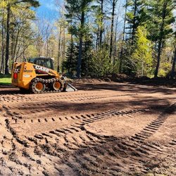 Bastian Land Maintenance Excavating And Septic Installation - Getting it as level as possible