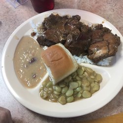 Pelicans - Smothered rabbit plate lunch