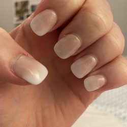 Purple Door - Acrylic nails in French Ombré