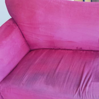 Chapman Carpet Cleaning - Dirty couch after cleaning. Stains remain on seat - Carpet Cleaning Near Me - Garden Grove, California