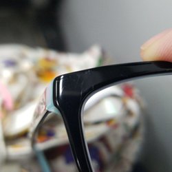 FYidoctors - Georgia - Whatever clamps they needed to use to install nose pads, they should know better how to protect a client's frame.