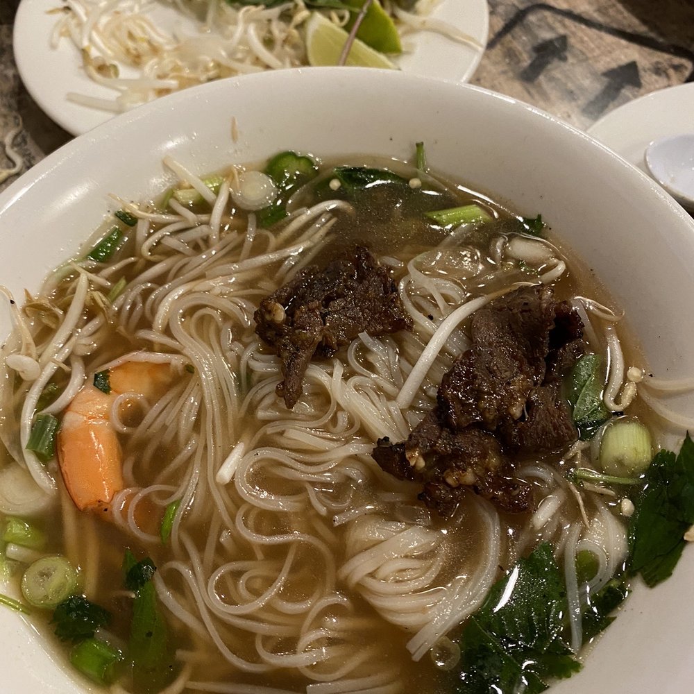 Pho Now - Grilled beef pho with one shrimp I stole from my guy - Vietnamese Near Me - Downingtown, Pennsylvania Pho Now - Grilled beef pho with one shrimp I stole from my guy - Vietnamese Near Me - Downingtown, Pennsylvania