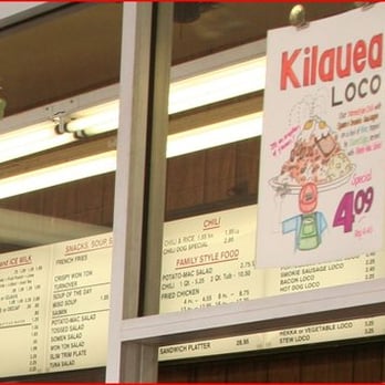 Cafe 100 - Colorful, hand drawn specials highlight the menu at Cafe 100. - Hawaiian Near Me - Hilo, Hawaii