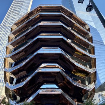 Vessel - The spiral staircase is the centerpiece of the Vessel at Hudson Yards - Landmarks & Historical Buildings Near Me - New York, New York Vessel - The spiral staircase is the centerpiece of the Vessel at Hudson Yards - Landmarks & Historical Buildings Near Me - New York, New York