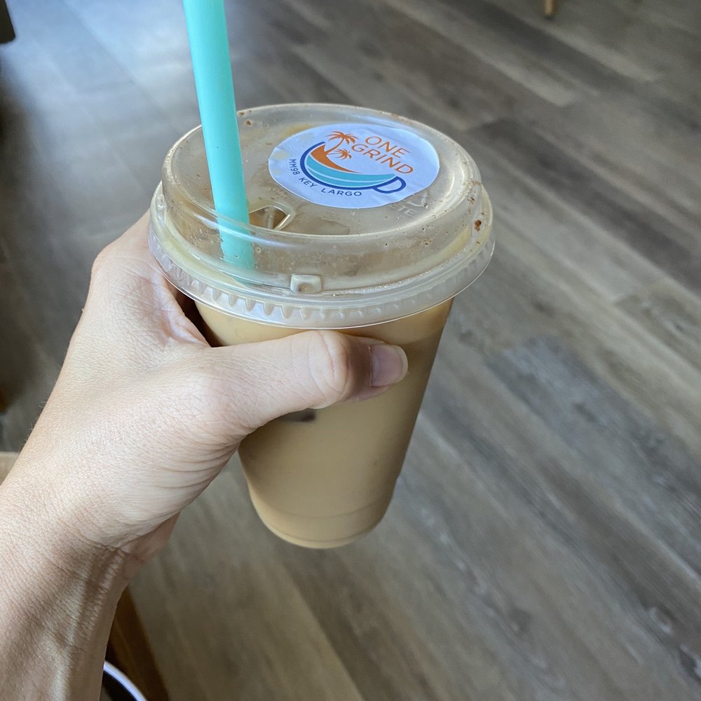 One Grind - Iced Vanilla Latte with Cinnamon - Coffee & Tea Near Me - Key Largo, Florida One Grind - Iced Vanilla Latte with Cinnamon - Coffee & Tea Near Me - Key Largo, Florida