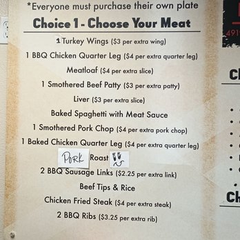 Doc’s Cafeteria - 1 trip Buffett meat choices - Cafeteria Near Me - Lubbock, Texas