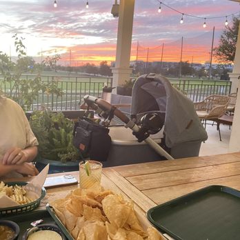 Fairways Cantina - Trio appetizer, hot dog, Mo Willy Margarita - Tacos Near Me - Austin, Texas