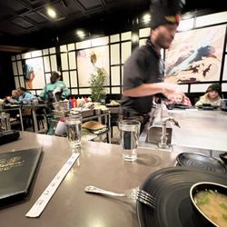 Ichiban Japanese Steak House - He's cooking it up for us on New Year's Eve