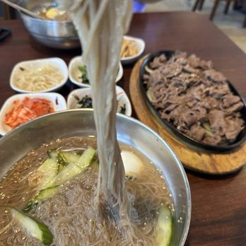 Miga - Cold noodle was delicious and refreshingly good tasting. Huge portion. Paired good with bulgogi ! - Korean Near Me - Fremont, California Miga - Cold noodle was delicious and refreshingly good tasting. Huge portion. Paired good with bulgogi ! - Korean Near Me - Fremont, California