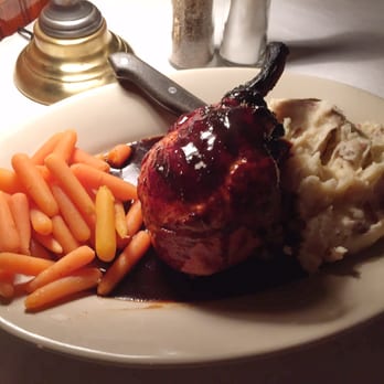 The Roadhouse - Unseasoned, undressed steamed carrots, cold gluey potatoes and a delicious pork chop. 1 out of 3 - Italian Near Me - Hyannis, Massachusetts The Roadhouse - Unseasoned, undressed steamed carrots, cold gluey potatoes and a delicious pork chop. 1 out of 3 - Italian Near Me - Hyannis, Massachusetts