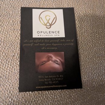Opulence Wellness Spa - Business card - Skin Care Near Me - Long Beach, California Opulence Wellness Spa - Business card - Skin Care Near Me - Long Beach, California