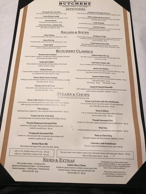 Menu photo 8 The Butchery- Steaks, Chops & Seafood Arvada, CO Menu photo 8 The Butchery- Steaks, Chops & Seafood Arvada, CO