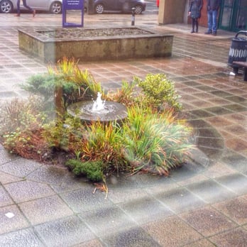 Oasis Cafe - The water fountain outside - Cafes Near Me - Glasgow, GLG