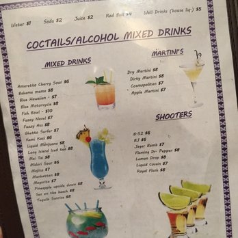 Saigon Night - Drinks menu - Bars Near Me - Charlotte, North Carolina